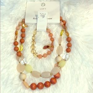 Loft necklace and bracelet set